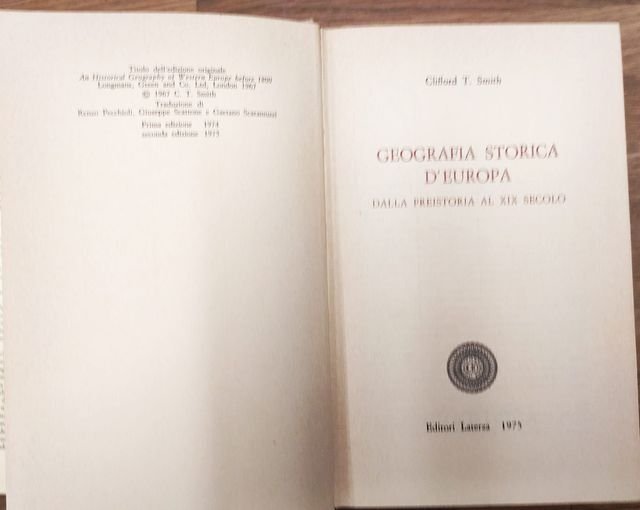 Geografia storica d'Europa : dalla preistoria al XIX secolo