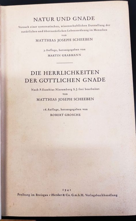 Gesammelte Schriften; Band 1: Natur und Gnade : Versuch einer …