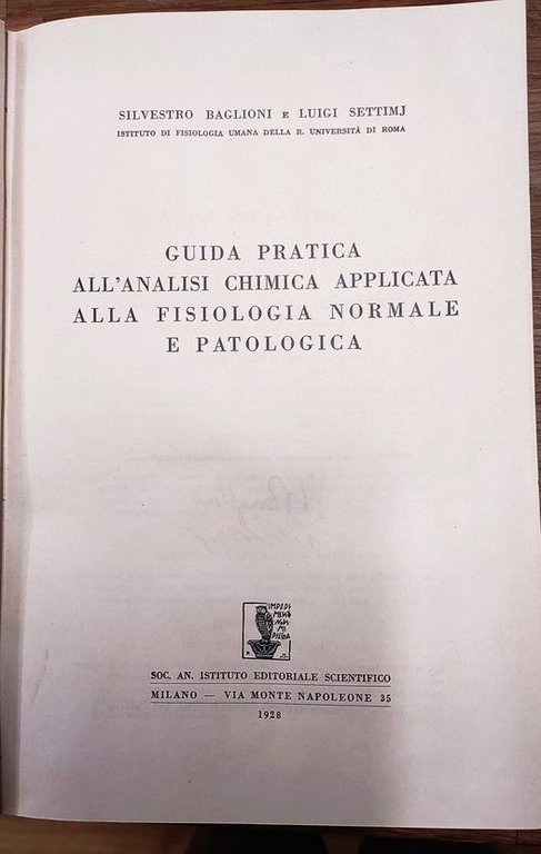 Guida pratica all'analisi chimica applicata alla fisiologia normale e patologica. … | Immagine Gallery 5