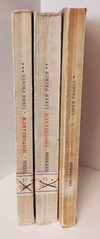 Historiarum liber primus : (De bello peloponnesiaco). 3 volumi, testo …