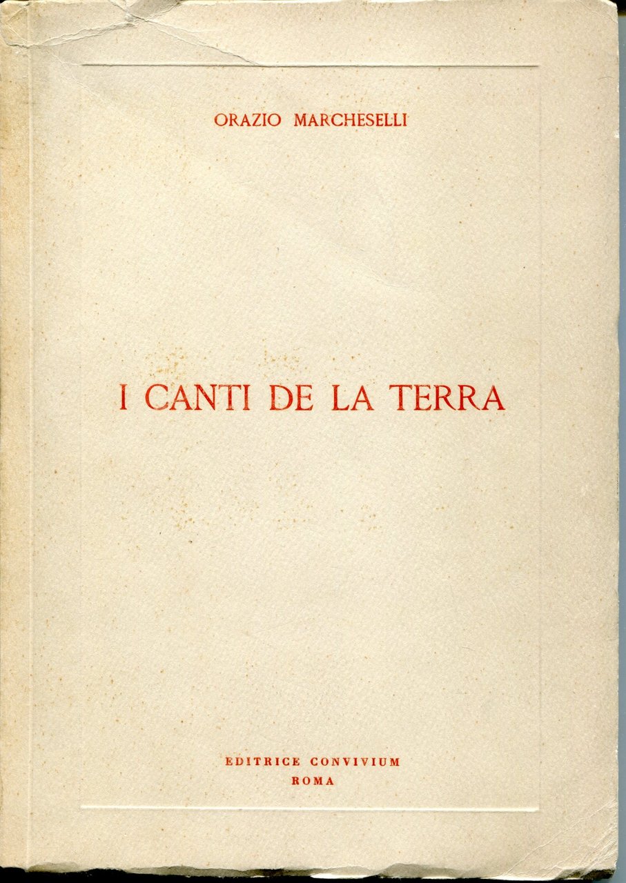 I canti della terra : versi