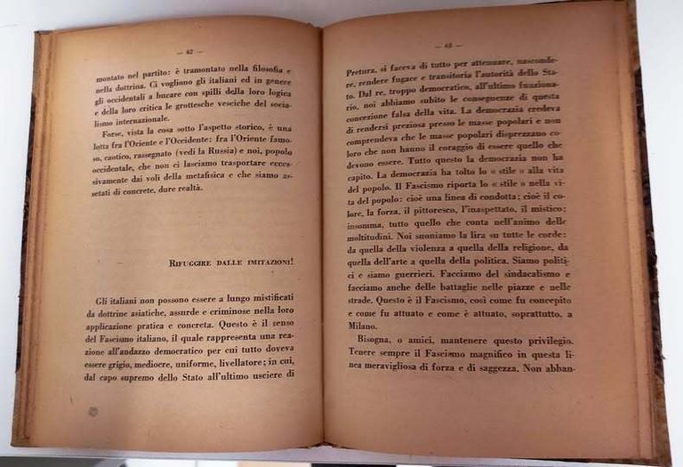 I discorsi della rivoluzione, Prefazione di Italo Balbo.