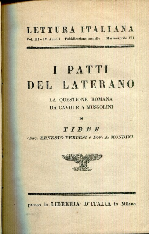 I patti del Laterano : la questione romana da Cavour … | Immagine Gallery 2