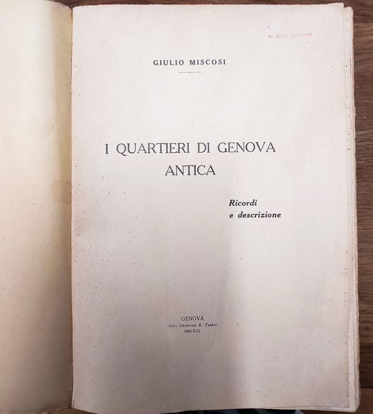 I quartieri di Genova antica : ricordi e descrizione | Immagine Gallery 2