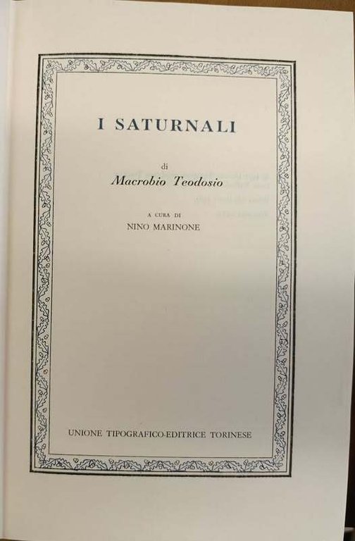 I saturnali | Immagine Gallery 2