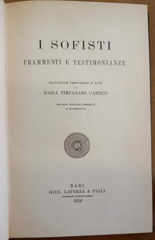 I sofisti : frammenti e testimonianze | Immagine Gallery 2