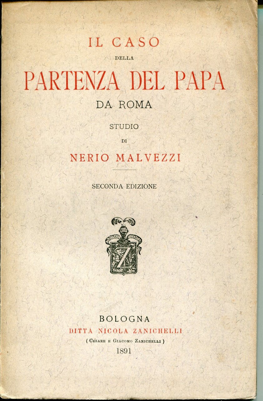 Il caso della partenza del Papa da Roma : Studi