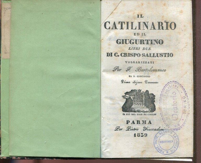 Il catilinario ed il giugurtino di C. Crispo Sallustio | Immagine Gallery 3