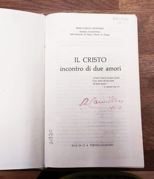 Il Cristo, incontro di due amori