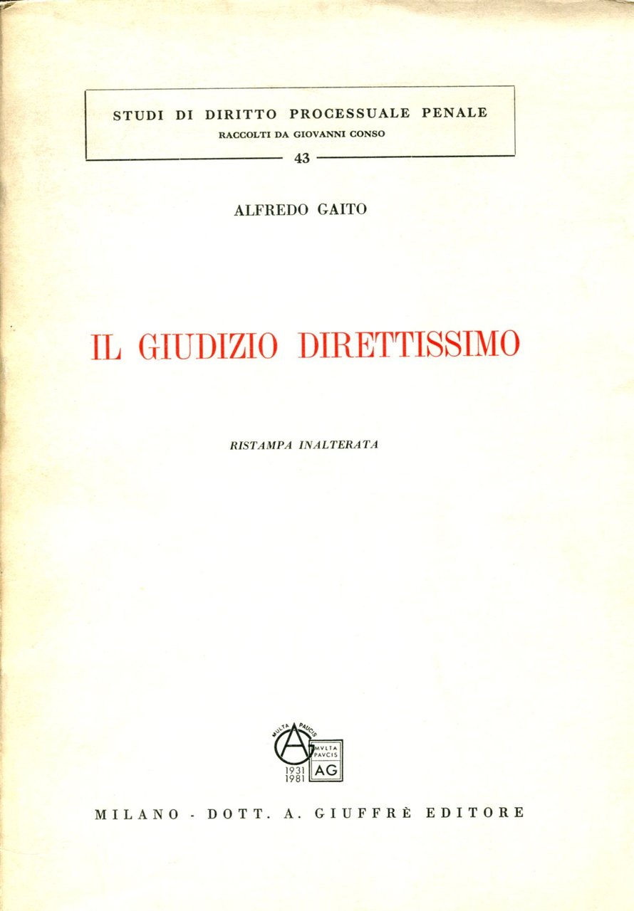 Il giudizio direttissimo. | Immagine principale