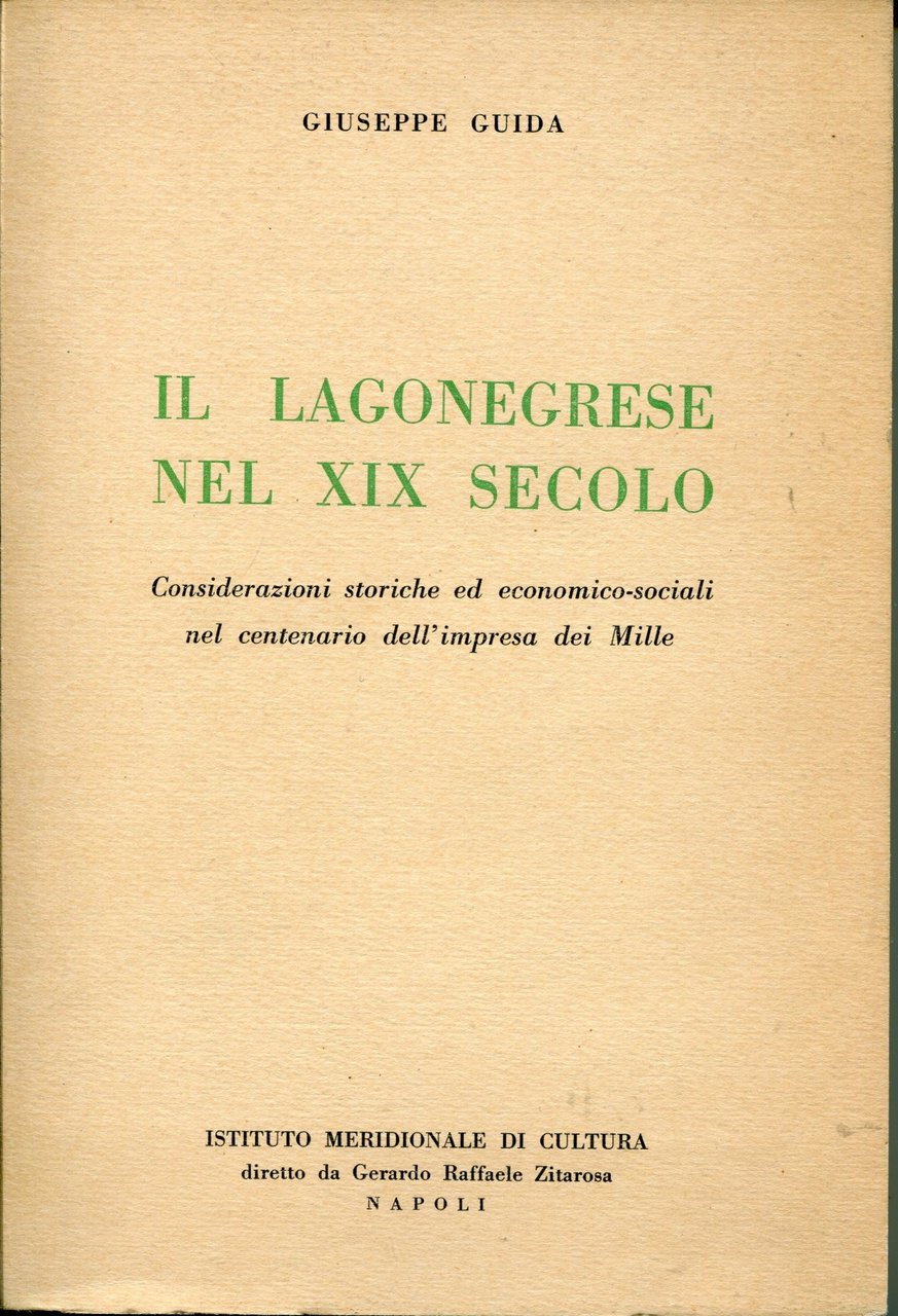 Il Lagonegrese nel 19. secolo, considerazioni storiche ed economico-sociali nel …