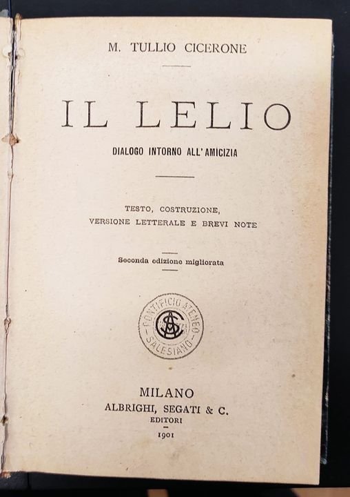 Il Lelio : dialogo intorno all'amicizia, legato insieme a: Horatius … | Immagine Gallery 2