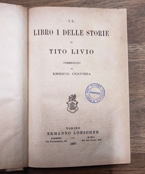 Il libro 1. delle storie, commentato da Enrico Cocchia