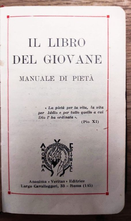 Il libro del giovane, manuale di pietà