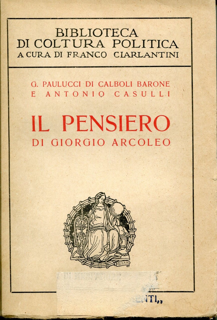 Il pensiero di Giorgio Arcoleo | Immagine principale