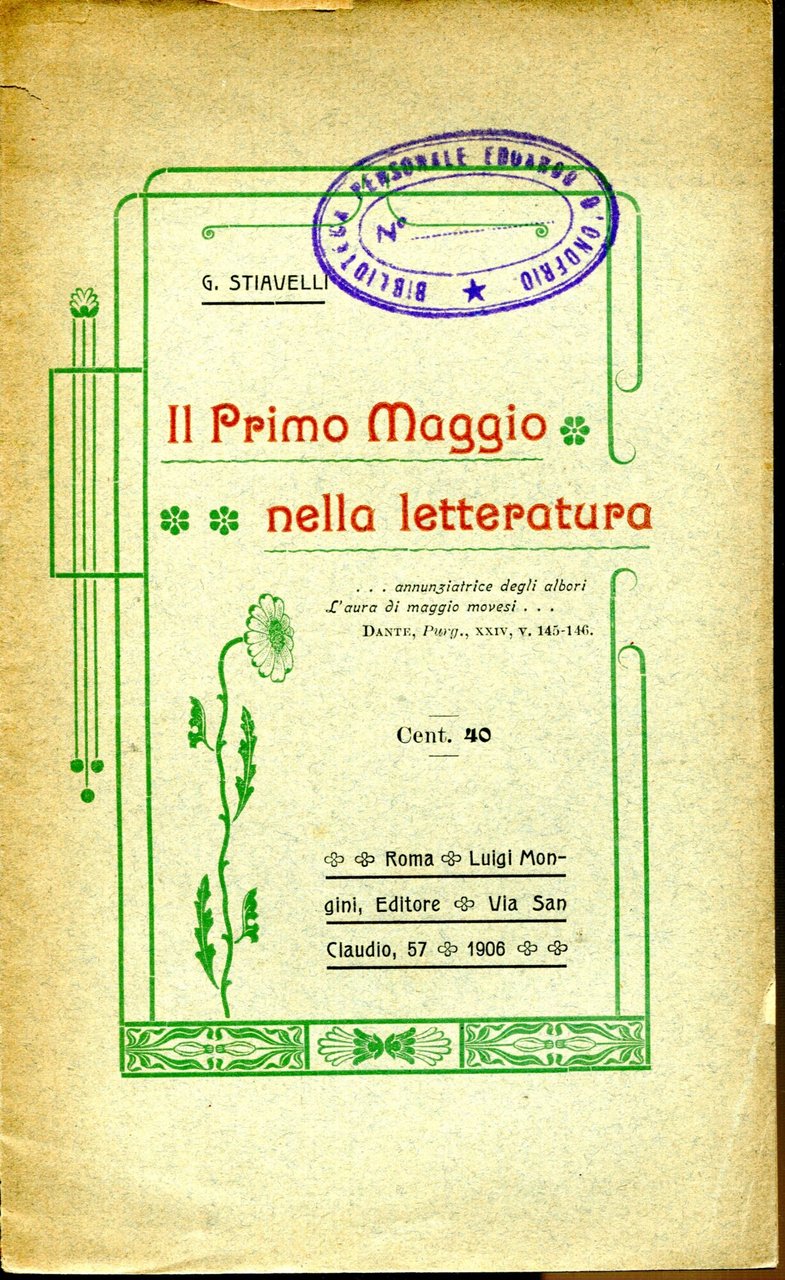 Il primo maggio nella letteratura