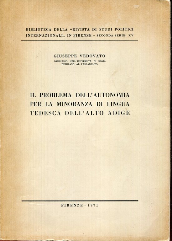 Il problema dell'autonomia per la minoranza di lingua tedesca dell'Alto … | Immagine Gallery 2