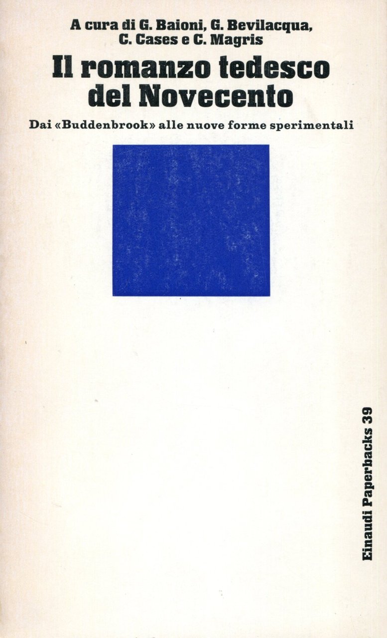 Il romanzo tedesco del Novecento. Dai Buddenbrook" alle nuove forme … | Immagine principale