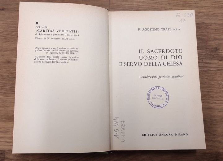 Il sacerdote, uomo di Dio e servo della Chiesa : …