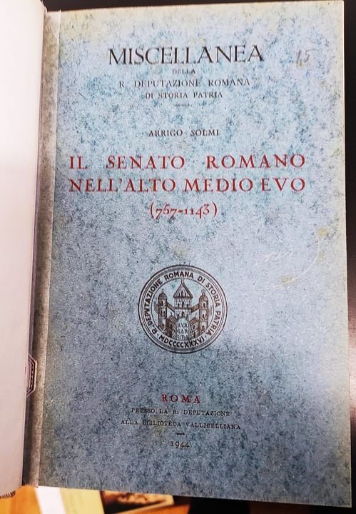 Il senato romano nell'alto Medio Evo (757-1143)