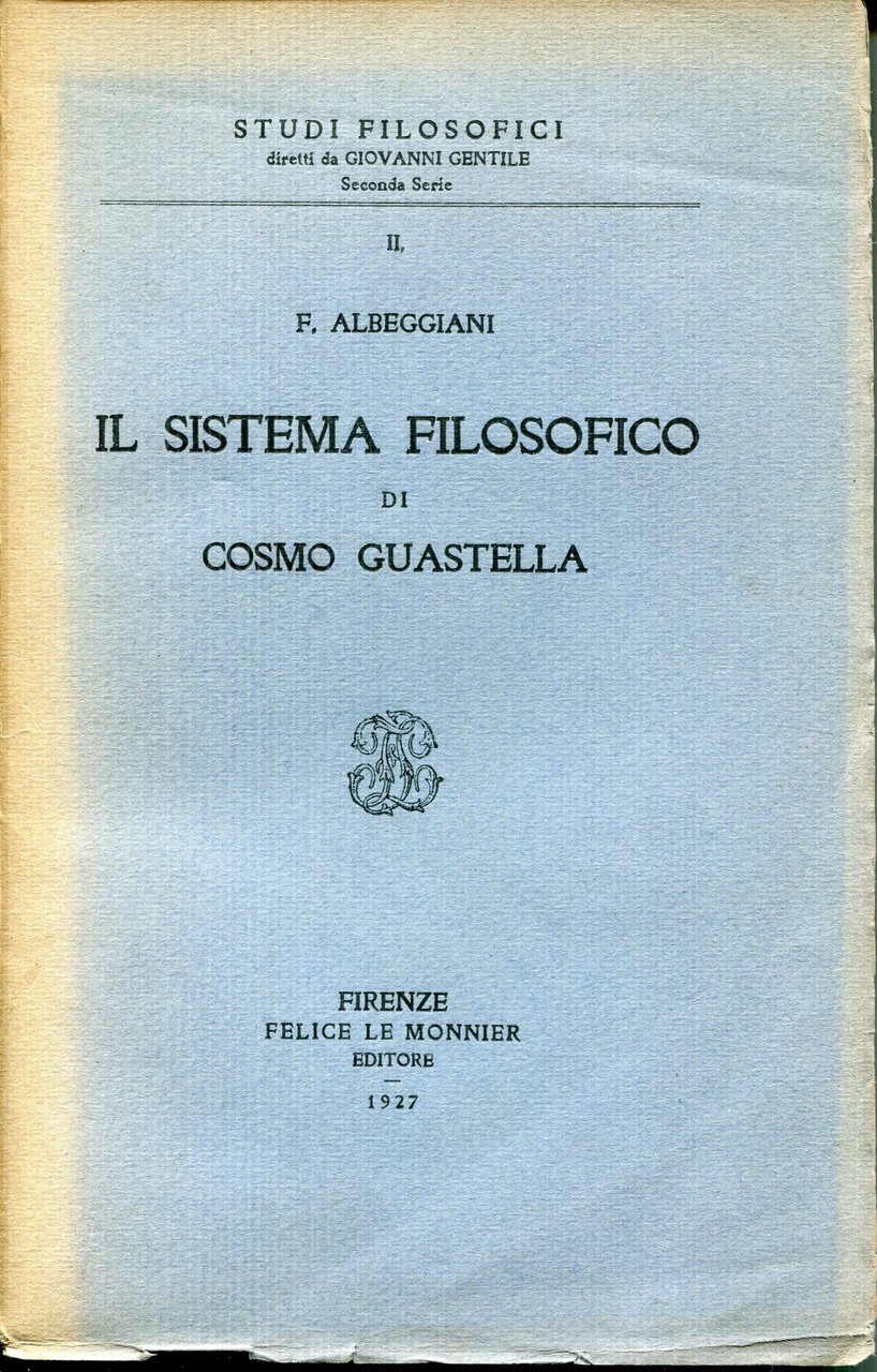 Il sistema filosofico di Cosmo Guastella