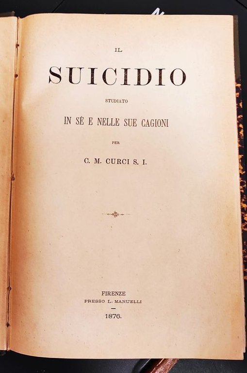 Il suicidio studiato in sé e nelle sue cagioni