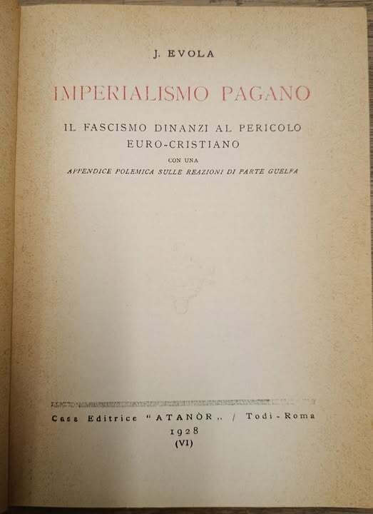 Imperialismo pagano : il fascismo dinanzi al pericolo euro-cristiano | Immagine Gallery 2