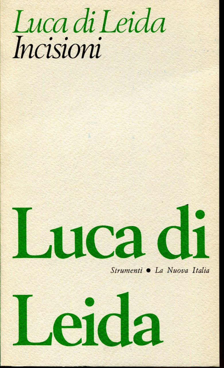 Incisioni. Scelte e annotate da Annamaria Petrioli | Immagine principale