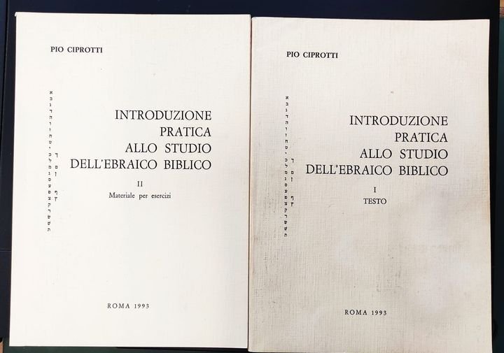 Introduzione pratica allo studio dell'ebraico biblico. 1: Testo, 2: Materiale … | Immagine principale