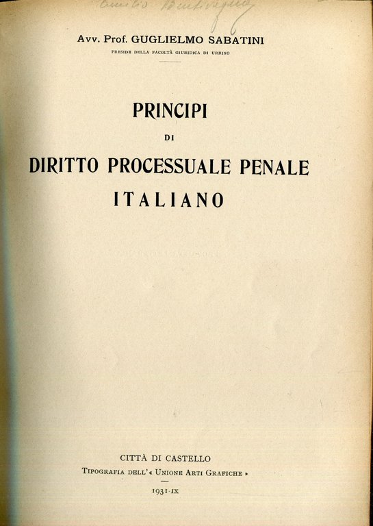 Istituzioni di diritto penale. Rilegato insieme a: Idem, Principi diritto … | Immagine Gallery 2