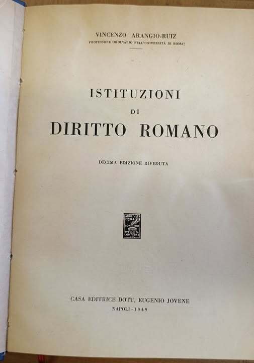 Istituzioni di diritto romano. 10. ed. riv | Immagine Gallery 2