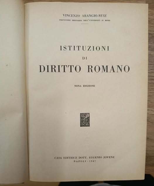 Istituzioni di diritto romano