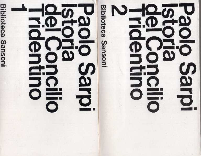 Istoria del Concilio Tridentino (2 volumi)