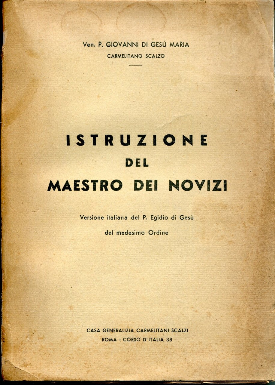 Istruzione del maestro dei novizi