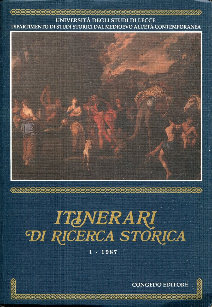 Itinerari di ricerca storica : pubblicazione periodica del Dipartimento di … | Immagine principale