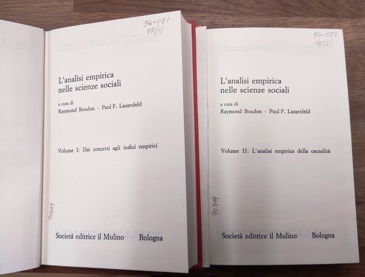 L'analisi empirica nelle scienze sociali. 1: Dai concetti agli indici …