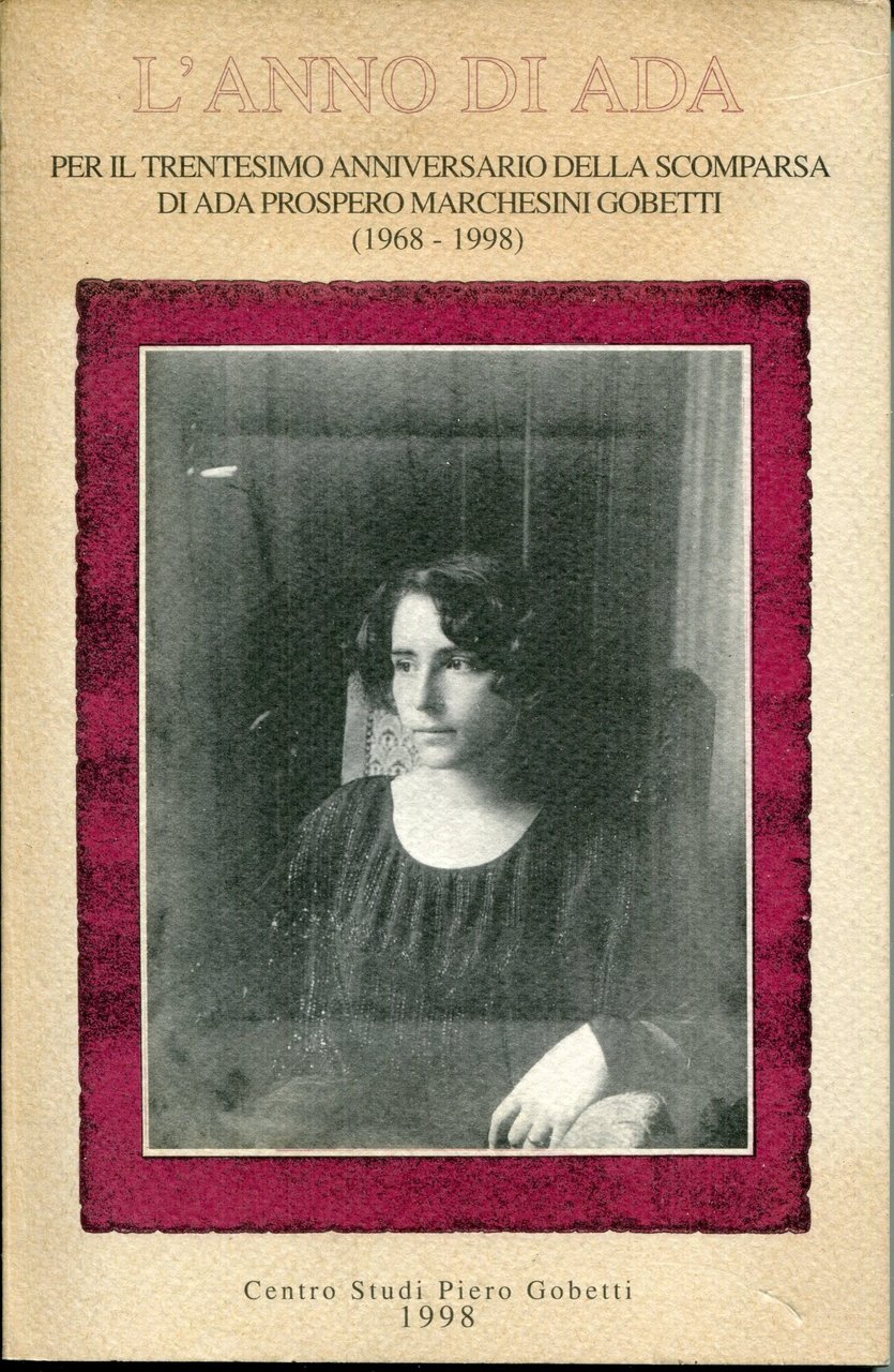 L'anno di Ada : per il trentesimo anniversario della scomparsa … | Immagine principale