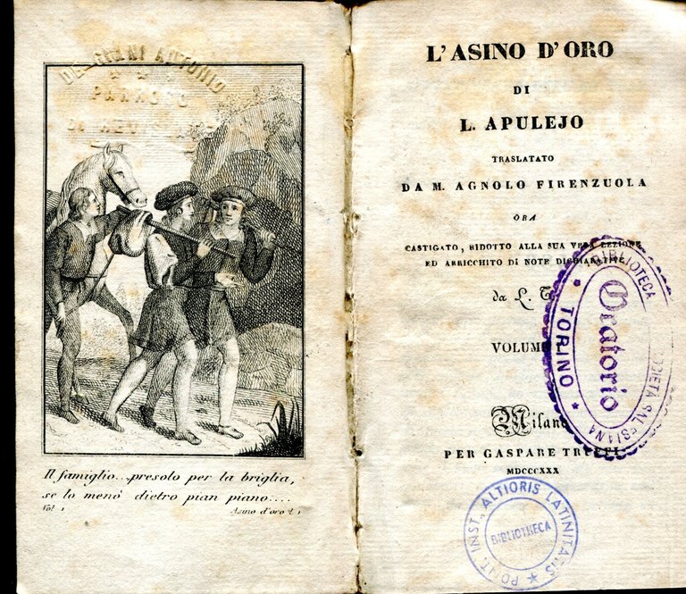 L'asino d'oro di Apulejo traslato da messer Agnolo Firenzuola ora …