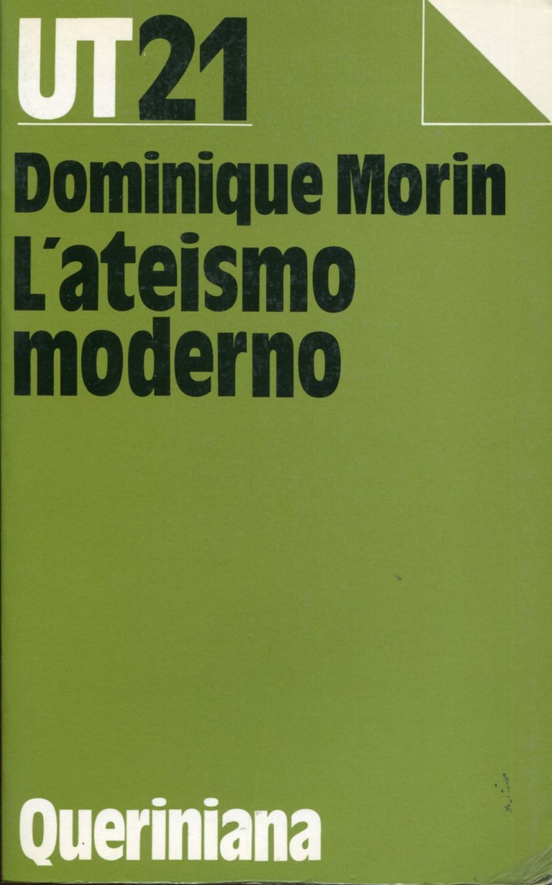 L'ateismo moderno.