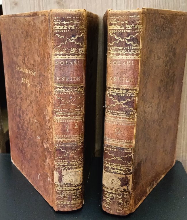 L'Eneide di P. Virgilio Marone recata in altrettanti versi italiani da Giuseppe Solari D.S.P. ... munita dall'autore di note giustificanti il senso e la lezione. Tomo 1. -2.