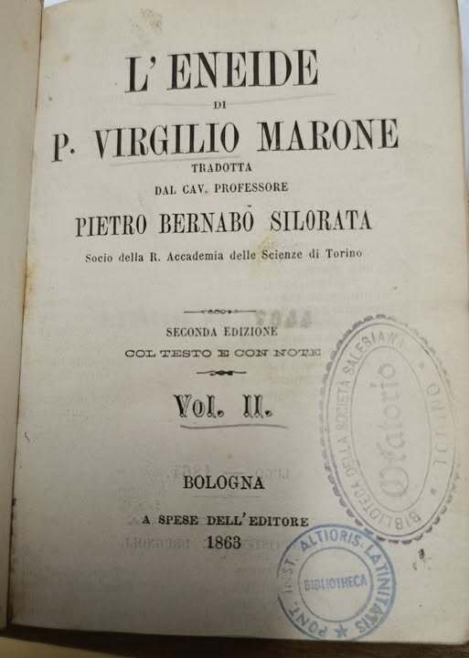 L'Eneide. Voll. 1 e 2. Tradotta dal professore Pietro Bernabo …