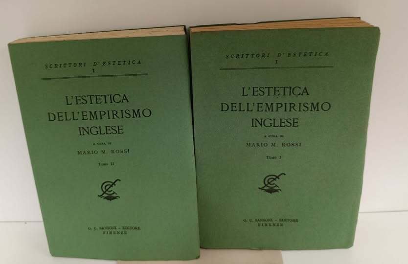 L'estetica dell'empirismo inglese, 2 volumi