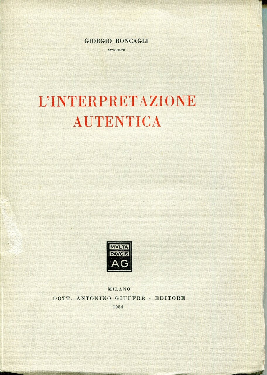 L'interpretazione autentica