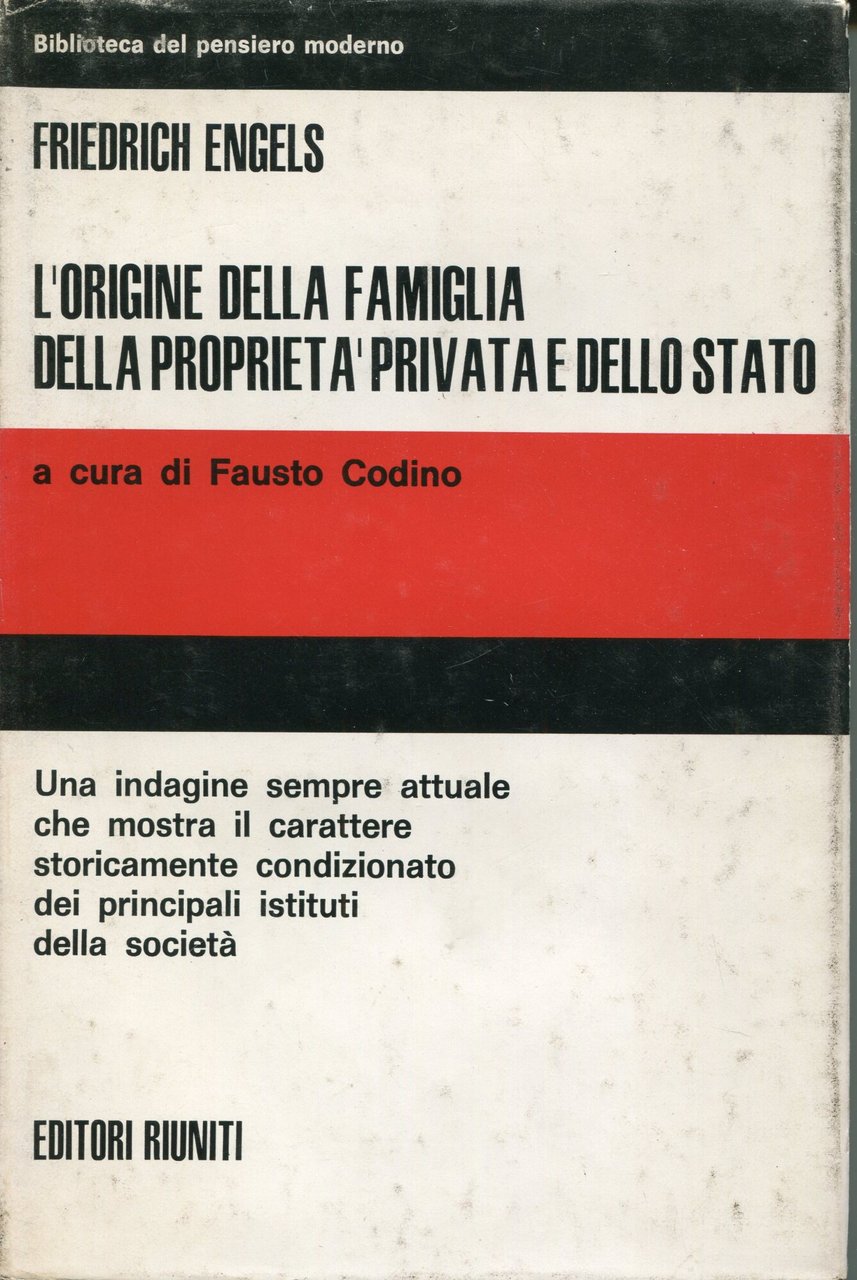 L'origine della famiglia della proprietà privata e dello Stato : … | Immagine principale