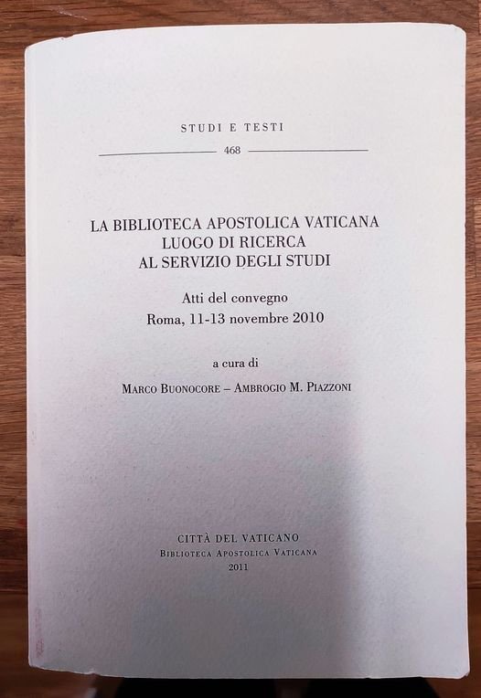 La Biblioteca apostolica vaticana, luogo di ricerca al servizio degli …