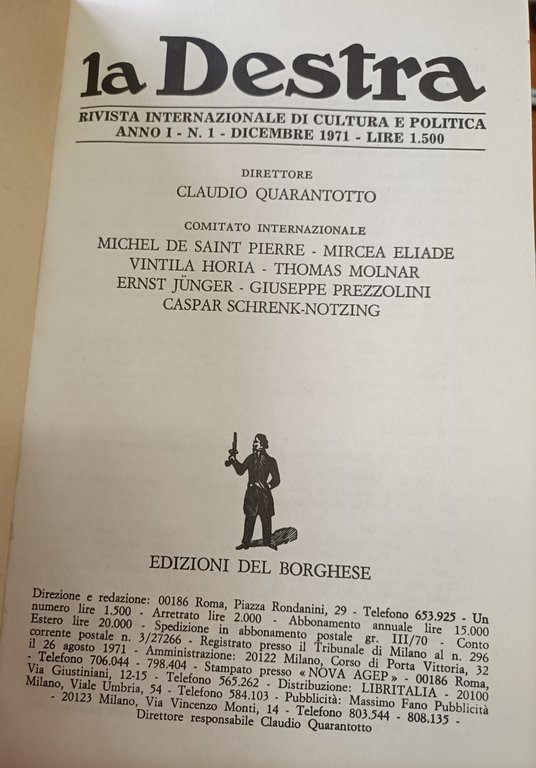 La Destra. Rivista internazionale di cultura e politica. Direttore: Claudio … | Immagine Gallery 2