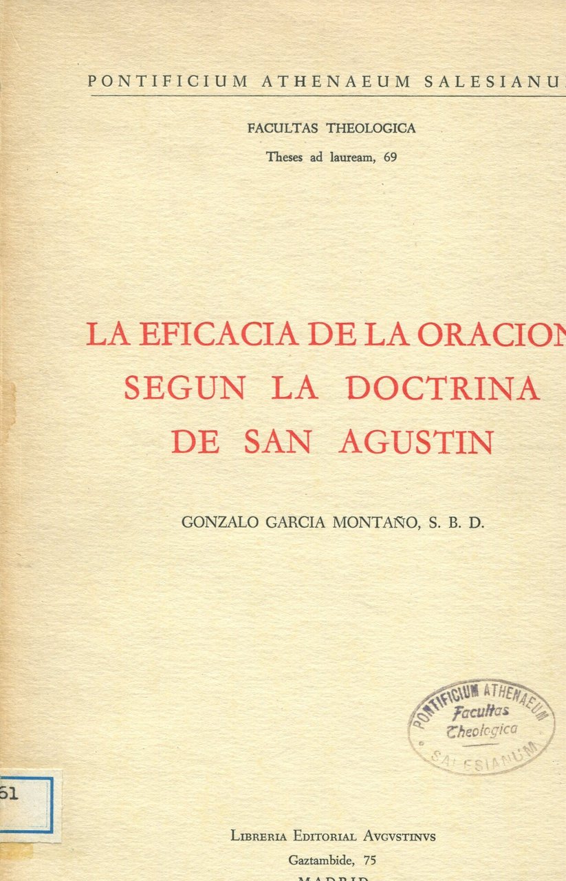 La eficacia de la oración según la doctrina de San …
