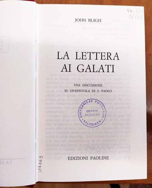 La lettera ai Galati : una discussione su un'epistola di …