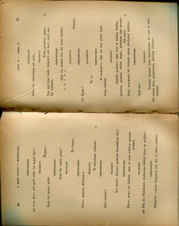 La Mostellaria di T. Maccio Plauto, testo e commento per … | Immagine Gallery 3