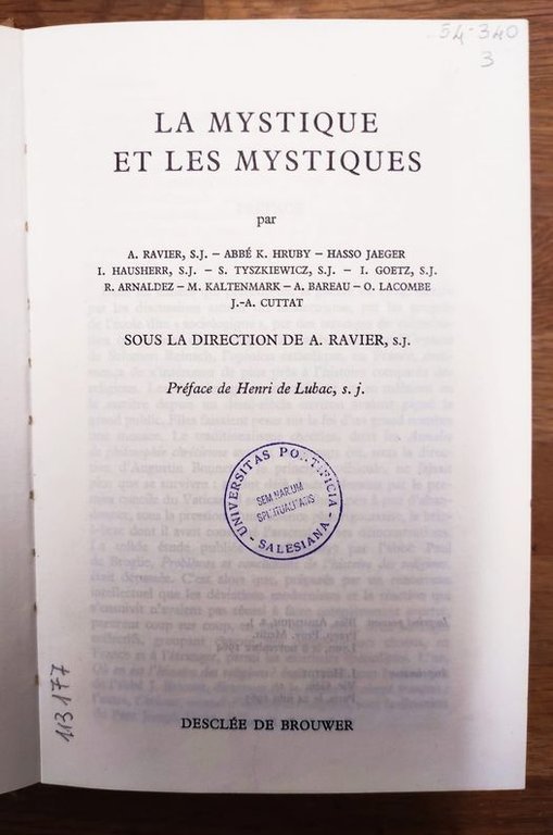 La mystique et les mystiques